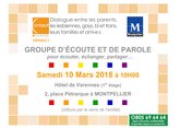 Image Groupe d'Écoute et de Parole : samedi 10 Mars 2018 à 10H