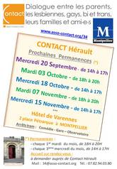 Image CONTACT Hérault : permanence de rentrée le mercredi 20 septembre de 14H à 17H